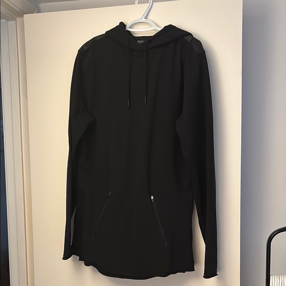 Gymshark Black Hooded Long Sleeve Top